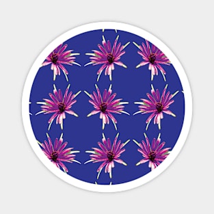 Purple Flower Pattern - Wild Salsify on Violet Magnet